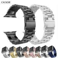 ราคา [COD] [Tiktok]Stainless Steel Strap For Apple watch band 40mm 44mm 5 4 3 watch strap 38mm 42mm Bracelet Sport Metal WatchBand for iWatch 3 2 1 (1732096261128750607)
