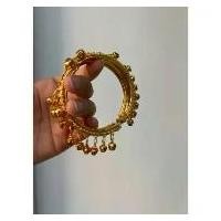 ราคา กำไลข้อมือชุดไทย อินเดีย มีกระดิ่ง เครื่องประดับชุดไทย ชุดอินเดีย Fashion gold bell bracelet มีบริการเก็บปลายทาง (1731716973913081556)