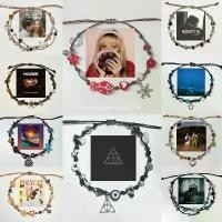ราคา Bracelet | กำไลเชือกเทียน กำไลข้อมือเชือกถัก ออกแบบตามปกเพลง สร้อยข้อมือลูกปัด รูดปรับขนาดได้ ขาย ร้อน (1731906719145886932)