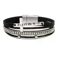 ราคา ฝังไมโคร เพชร เข็มกลัดแม่เหล็ก ทำจากหนัง PU กํา ไล เยลลี่ กํา ไล เตย กํา ไล ไหม ทอง beads bracelet (1732187223674030231)