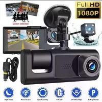 ราคา 2024 New+COD+spot stocks Car Dash Cam Front And Back Camera 1080P HD Night Vision Car Dashcam Car View Camera Recorder Car DVR Driving Car Dashcam 3 Camera (1730218576860777006)