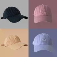 ราคา (AB) หมวกแก๊ปกันแดด cap (ปักหน้ายิ้ม) (1732106033489937936)