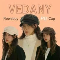 ราคา หมวก NEWSBOY CAP หนัง PU กันน้ำ กันหิมะ ใส่ได้ทั้งชาย หญิง หมวกทรงฟักทอง VDN-H16 (1731946027712283907)