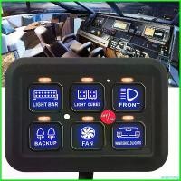ราคา unsketshop ความคงทน ชุดแผงสวิทช์ LED แผงควบคุมแบบสัมผัสหรี่แสงได้อัตโนมัติเหมาะสำหรับรถยนต์รถบรรทุกเรือทางวิบากรถ ATV UTV car (1730792808267418446)