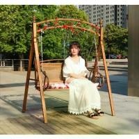 ราคา ชิงช้าเหล็ก เก้าอี้ชิงช้า 2ที่นั่ง แข็งแรง ชิงช้าสนาม garden swing chair เปลไกว (1730956050179984025)