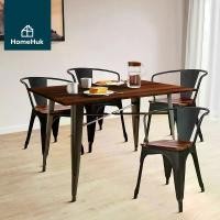 ราคา HomeHuk ชุดโต๊ะกินข้าว ท็อปเหล็ก/ท็อปไม้ พร้อมเก้าอี้อาร์มแชร์ 2-4 ที่นั่ง สไตล์ลอฟท์ โต๊ะกินข้าว โต๊ะอาหาร โต๊ะกินข้าว4คน ชุดโต๊ะอาหาร เก้าอี้กินข้าว เก้าอี้ลอฟท์ เก้าอี้เหล็ก M (1729614641680976805)
