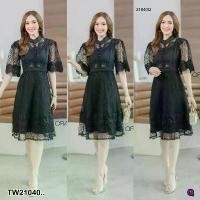 ราคา Garden Clothes ชุดเดรส DRESS เดรสลูกไม้ แขนกระดิ่ง .. สีดำ (1732218768580643519)