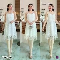 ราคา Garden Clothes ชุดเดรส DRESS เดรสสั้นลูกไม้ สายเดี่ยว .. สีขาว (1732218768413002431)