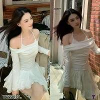 ราคา Garden Clothes ชุดเดรส เดรสสั้นแขนยาวทรงปาดไหล่ แต่งลูกไม้ .. สีขาว (1732218791079545535)