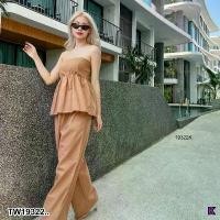 ราคา Garden Clothes ชุดเซ็ท SET 2 ชิ้น เกาะอก + กางเกงขายาว .. สีน้ำตาลเข้ม (1732225636972530367)