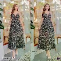 ราคา Garden Clothes ชุดเดรส เดรสยาว แขนกุด กระโปรงระบายเล็ก .. สีดำ (1732218737172187839)