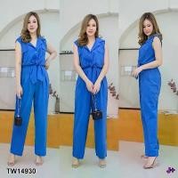 ราคา Garden Clothes ชุดเซ็ท SET #สาวอวบ เสื้อแขนกุดผูกโบว์เอว+กางเกงขายาว สีน้ำเงิน (1732218739520604863)
