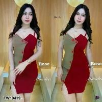 ราคา Garden Clothes ชุดเดรส เดรสสั้น สายเดี่ยว แหวกด้านข้าง .. สีแดง (1732225632451005119)