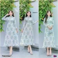 ราคา Garden Clothes ชุดเดรส MAXI DRESS แม็กซี่เดรสลายดอก .. สีขาว (1732218737871719103)