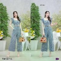 ราคา Garden Clothes ชุดเซ็ท SET 2 ชิ้น เสื้อครอปแขนระบายลายสก๊อต+ กางเกงลายสก็อตขายาว .. (1732225635383282367)