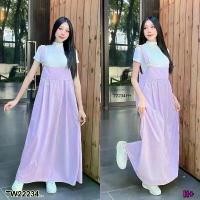 ราคา Garden Clothes ชุดจั๊มสูท เอี๊ยมกระโปรงยาว ผ้าลูกฟูก สายเอี๊ยมปรับได้ .. สีม่วง (1732218713264523967)