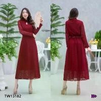 ราคา Garden Clothes ชุดเดรส เดรสกี่เพ้าลูกไม้.. สีแดง (1732225586213194431)