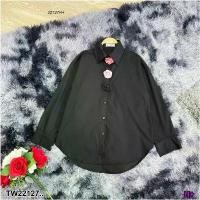 ราคา Garden Clothes เสื้อเชิ้ต & เบลาส์ เสื้อเชิ้ตแขนยาว แต่งเข็มกลัดดอกคามิเลีย .. สีดำ (1732218729123646143)
