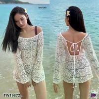 ราคา Garden Clothes ชุดเดรส มินิเดรส ซีทรู แขนยาว สายผูกหลัง .. สีขาว (1732218766303136447)