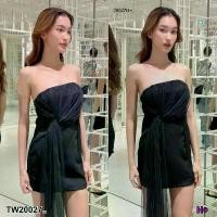 ราคา Garden Clothes ชุดเดรส เดรสสั้น เกาะอก มีซิปหลัง แต่งผ้ามุ้ง .. สีดำ (1732218762903456447)