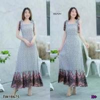 ราคา Garden Clothes ชุดเดรส MAXI DRESS ผูกไหล่สไตล์โบฮีเมียน .. (1732225649418406591)