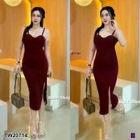 ราคา Garden Clothes ชุดเดรส เดรสสายเดี่ยว อกเล่นขอบลอะไหล่ .. สีแดงเลือดหมู (1732218763960158911)