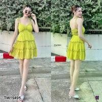ราคา Garden Clothes ชุดเดรส มินิเดรส แขนกุด มีสายผูกไหล .. สีเหลืองเข้ม (1732225631859018431)