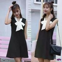 ราคา Garden Clothes ชุดเดรส DRESS ชุดเดรสเชิ้ตคอจีนแต่งผูกโบว์ (1732225624347282111)