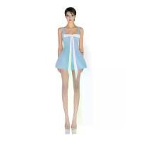 ราคา LSOUL MERCURY DRESS ชุดเดรสสายเดี่ยวผ้าเดนิมยีนส์ประดับโบว์ยาว (1730493905120562044)