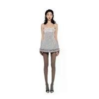 ราคา LSOUL - Nelly Dress ชุดเดรสสายเดี่ยวยีนส์สีเทาตกแต่งลูกไม้ (1730444519144328060)