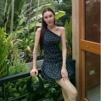 ราคา ARwendyshop1 MACHMACHTHELABEL - Demi Polka Dot Mini Dress เดรสสั้น ขายดี (1731191581298689641)