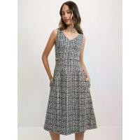 ราคา [Pomelo] เดรสผ้าทวีตแต่งกระเป๋าข้าง / Tweed Side Pocket Dress (1731316710838076507)