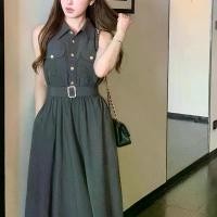 ราคา ชุดเดรสสไตล์ฝรั่งเศส, เสื้อเชิ้ตผ้าลินินและกระโปรง, พร้อมซีลแว็กซ์ black dress korean style มินิเดรส ๆ ๆ น่ารัก เวียดนาม พร้อมส่ง ชุด เดรส รัด รูป ยับ แบบ ลินิน แท้ (1732104118688646341)