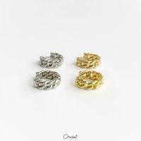 ราคา Tiny chain 14k hoop earrings. (ต่างหูห่วงลายโซ่งานสแตนเลส สวยทน ใส่ลุยได้ไม่ลอกไม่ดำ) บล็อกบัสเตอร์ (1732000998069405211)