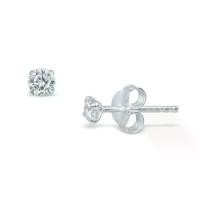 ราคา Mizuchol ต่างหูเงินแท้ ประดับเพชร crystal (Diamond Earrings) 6mm (1731918244842932468)