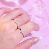 ราคา PAN earrings แหวนเงินแท้ แหวนรูปตะปู แหวนตะปูหัวเพชร R0223/R0224 คลังสินค้า (1732083758584726566)