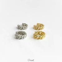 ราคา Tiny chain 14k hoop earrings. (ต่างหูห่วงลายโซ่งานสแตนเลส สวยทน ใส่ลุยได้ไม่ลอกไม่ดำ) (1730401214858954950)
