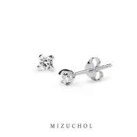 ราคา Mizuchol ต่างหูเงินแท้ ประดับเพชร crystal (Diamond Earrings) 3mm (1731916087924721908)