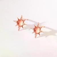ราคา Near the stars Earrings - Rose Quartz - Rose Gold on 925 Sterling Silver (1731687443534087460)