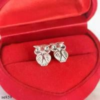 ราคา MT ต่างหูเงินแท้ นกฮูก แบบก้านเสียบ ติดหู Solid 925 Sterling Silver Earrings (se859) MT Jewelry มณีธารา ขายดี (1731695046748308839)