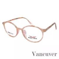 ราคา กรอบแว่นตา สำหรับตัดเลนส์ แว่นสายตา Fashion รุ่น Vancuver 063 กรอบใสลายส้ม ขาข้อต่อ วัสดุ พลาสติก พีซี เกรด A (1732060065572619579)