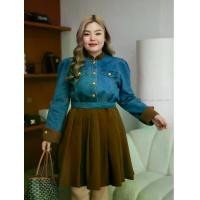 ราคา SSD92 เซตยีนส์กระโปรงน้ำตาล เสื้อผ้าพลัสไซส์ Plussize Fashion ชุดคนอ้วน แฟชั่นสาวอวบ (1729817879688940022)