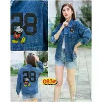 ราคา Fashion Kingแจ็คเก็ตยีนส์แขนยาวทรงเต็มตัว ปักลายการ์ตูนหน้าหลัง ทรงน่ารักมาก 085# ที่นิยมมากที่สุด (1731787533527385198)