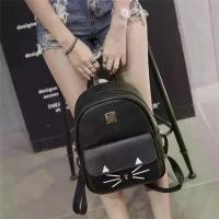 ราคา 【COD】 Fashion Bag กระเป๋าสะพายหลัง กระเป๋าเป้ กระเป๋าแฟชั่นผู้หญิง backpack (สีดำ) (1731798848851445347)
