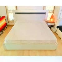 ราคา ผ้าปูที่นอนรัดมุม (แบบบาง) ขนาด 5.5-6ฟุต สีชมพูอ่อนปักลายดอกวินเทจ ด้านบนมีระบายปักลาย Sleep One Home Fashion มือสอง แนะนำ (1731939762030019621)