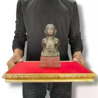 ราคา เสื้อผ้าแฟชั่นสตรี กุมารกวักดินเผา กุมารหลวงพ่อเต๋ เนื้อผงพรายกุมาร ขนาดกว้าง 3 นิ้วสูง 6 นิ้ว Fashion accessories (1732251601402366848)