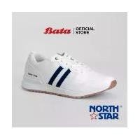 ราคา Bata NORTH STAR MEN'S SPORT CASUAL รองเท้าผ้าใบชาย แบบเชือก สีขาว รหัส 8211033 Mensneaker Fashion (1729595501929466522)