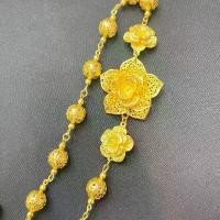 ราคา ของแท้ 100% Fashion Jewele สังวาลย์ชุดไทย สีเงิน ทอง ประดับพลอยแบบแม่การะเกด เครื่องประดับชุดไทย (1732078768007907264)