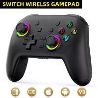 ราคา ตัวควบคุม Gamepad Bluetooth, ไร้สาย, พร้อมฟังก์ชั่นไข่, จอยสติ๊ก, ที่จับไจโรสโคป 6 แกน, ความสั่นคลอนความละเอียดสูง, เหมาะสำหรับคอนโซลเกมพีซี game stick (1731619047741688472)