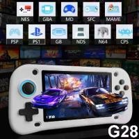 ราคา New G28 handheld game console 4.3 "open source PlayStation arcade PS1 emulator IPS HD large screen portable gaming device (1731835884531254853)